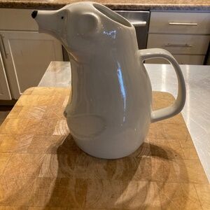 Arabia Design by Richard Lindh Finland Made in USA Ceramic Polar Bear Pitcher